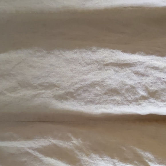 FLAX knee/mid length butter yellow linen skirt - Picture 4 of 5